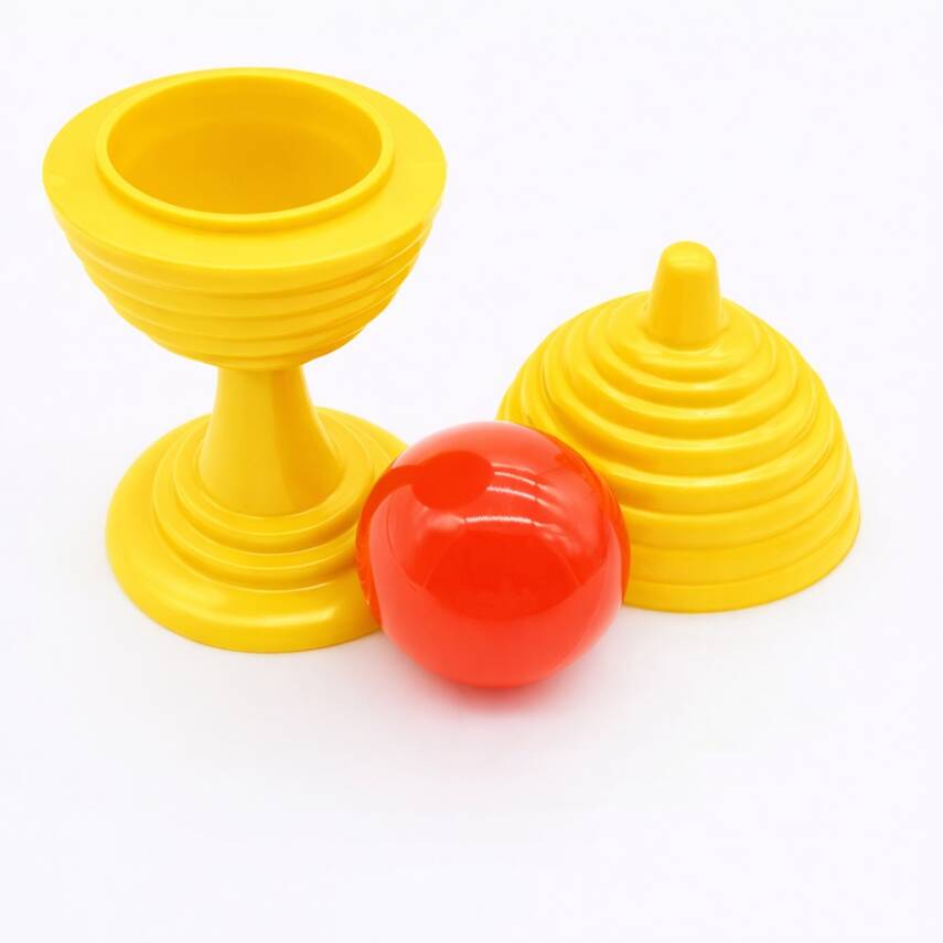 Sarı Renk Sihirli Kupa Top Kaybetme Oyunu 7 cm - 3