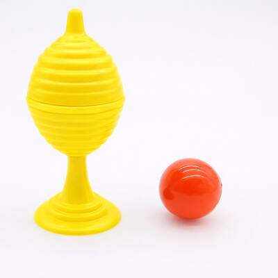 Sarı Renk Sihirli Kupa Top Kaybetme Oyunu - 7 cm - 4