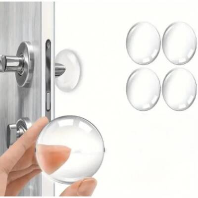 Şeffaf Silikon Mobilya ve Kapı Durdurucu Darbe Pedi 4'lü Set (1)