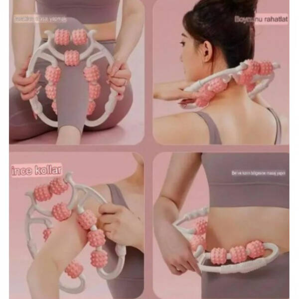 Selülit Masaj Aleti 9 Tekerlekli Lenf Drenaj Rulosu - 2