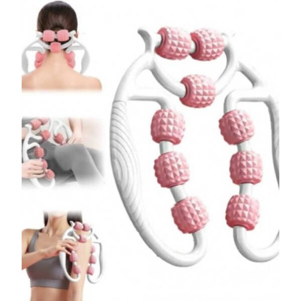 Selülit Masaj Aleti 9 Tekerlekli Lenf Drenaj Rulosu - 4