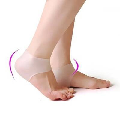 Silikon Topuk Çorabı Beyaz Renk (1)