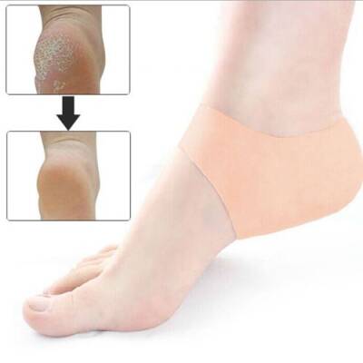 Silikon Topuk Çorabı Beyaz Renk - 4