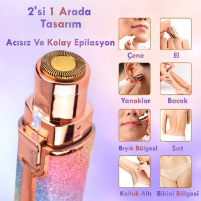 Simli 2'si 1 Arada Yüz Kaş Bıyık Epilatör (1)