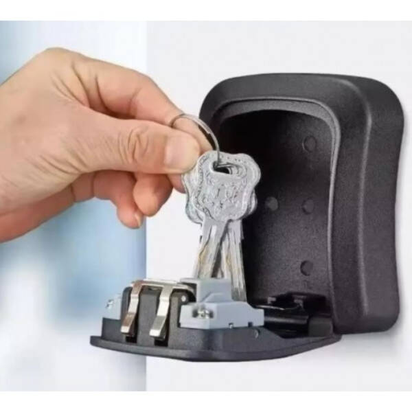 Siyah Şifreli Anahtar ve Eşya Saklama Güvenlik Kasası - 2