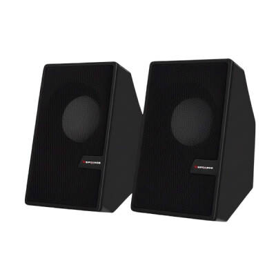 Siyah USB 2.0 + 3.5mm USB Hoparlör (1)