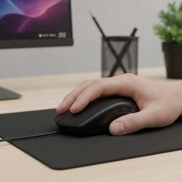 Siyah USB Kablolu 3D Optik Mouse - 2