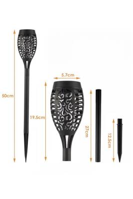 Solar Alev Efektli Bahçe Lambası (1)