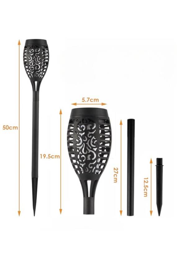 Solar Alev Efektli Bahçe Lambası - 2