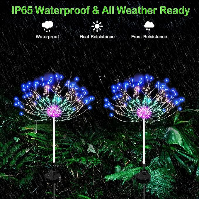 Solar Bahçe Ağacı Lambası 2 Adet - 4