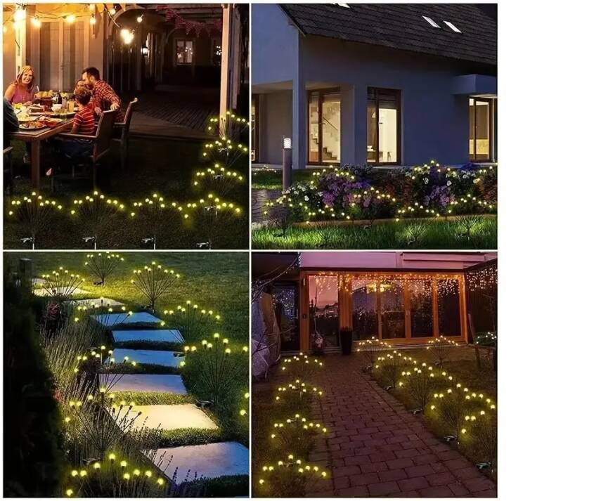 Solar LED Ateşböceği Bahçe Işıkları 2 Adet - 2