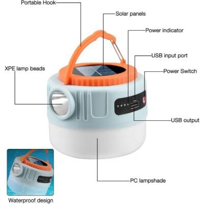 Solar Led Kamp Lambası (1)