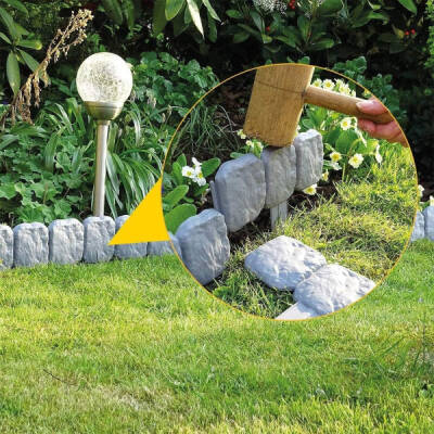 Taş Görünümlü Bahçe Çiti - 5