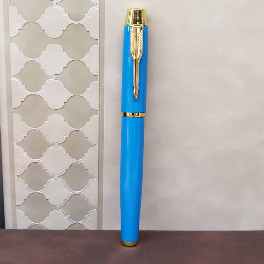 Turkuaz Metal Roller Kalem - 1