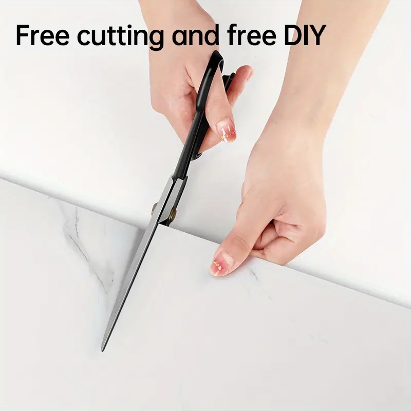 Vinil Beyaz Mermer Desenli Alüminyum Plastik Duvar Sticker - 3