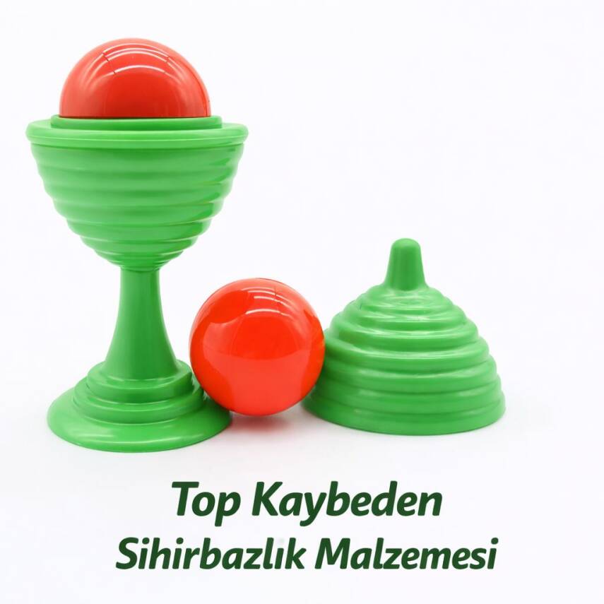 Yeşil Renk Sihirli Kupa Top Kaybetme Oyunu - 7 cm - 1