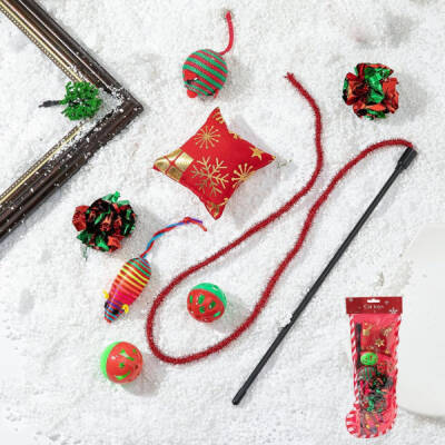 Yılbaşı Konseptli Kedi Oyuncak Seti - 3