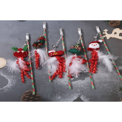 Yılbaşı Temalı Zilli Kedi Oyun Oltası - 4